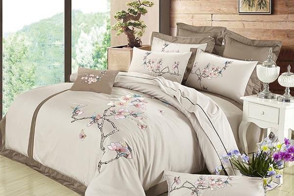 Bộ vỏ chăn ra gối cotton nhung cao cấp mã MN 191